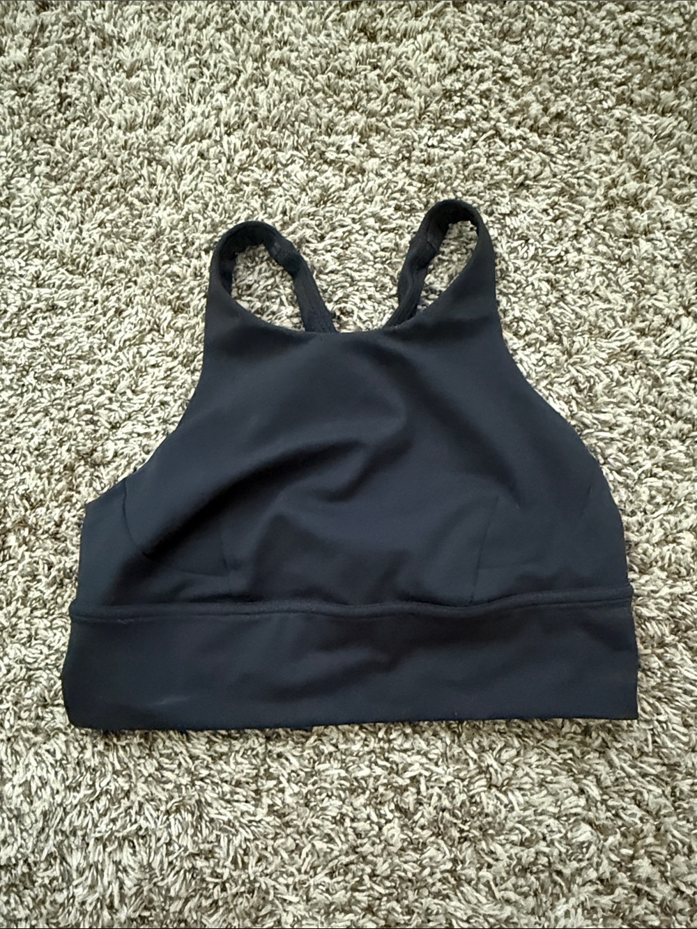 lululemon athletica Black High-Neck Racerback Sports Bra